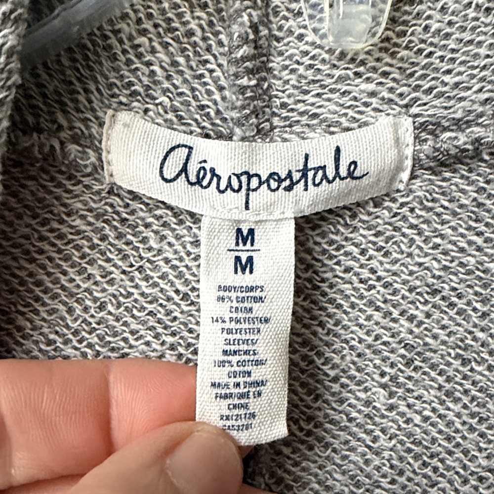 Aeropostale Heather Gray Women's Cardigan - Picture 2 of 8